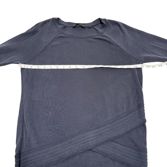 Athleta Serenity‎ Criss Cross Blue Sweatshirt Size XS - Picture 6 of 7
